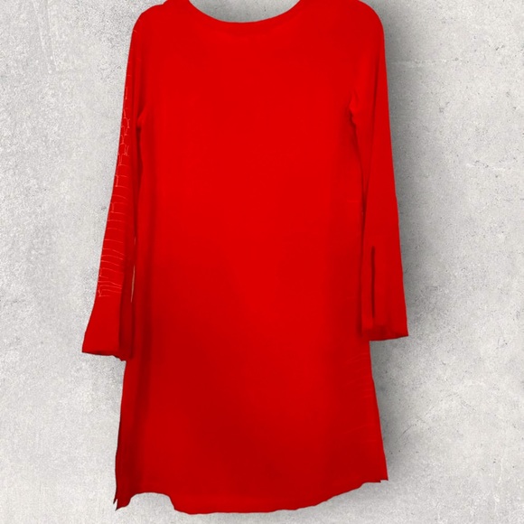 Erica Tanov Red Silk Tunic - Picture 3 of 11